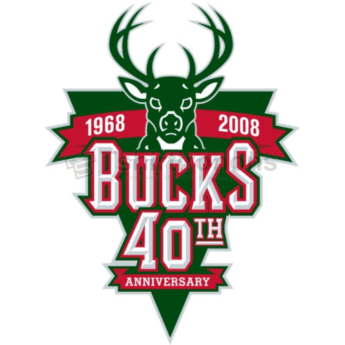 Milwaukee Bucks T-shirts Iron On Transfers N1080 - Click Image to Close